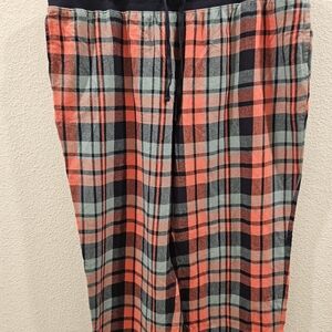 L.L. Bean Black and Red Plaid Lounge Pants